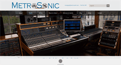 Desktop Screenshot of metrosonic.net